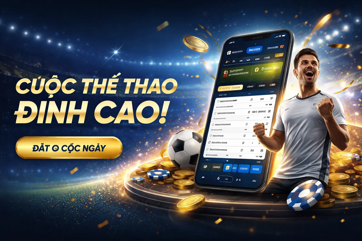 Hình nền cá cược thể thao với tỷ lệ cược